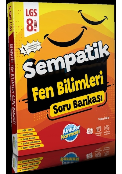Ünlüler Karması 8. Sınıf Lgs Sempatik Fen Bilimleri Soru Bankası