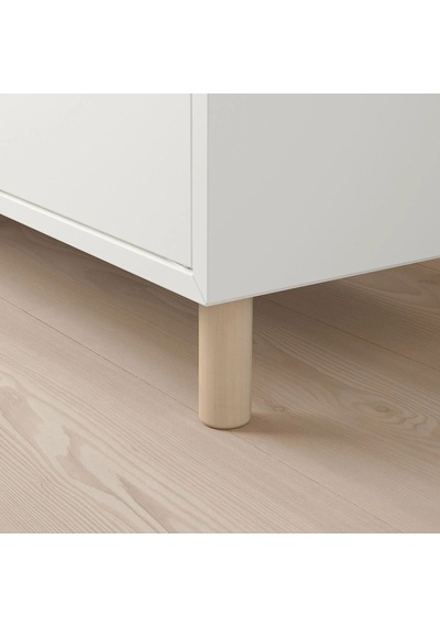 Ikea Eket 4'lü Mobilya Ayağı 10 X 3 Cm Beyaz - Sarı