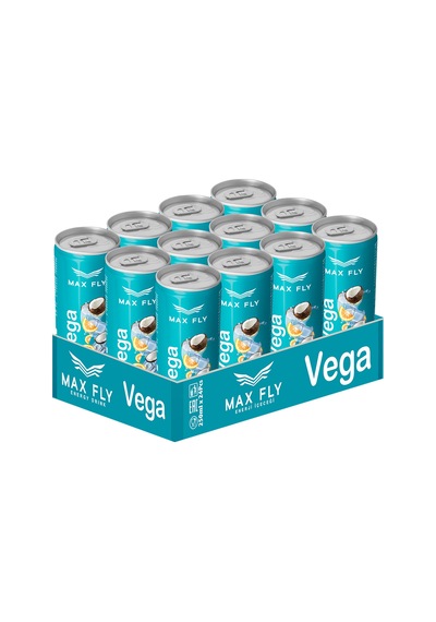 Max Fly Vega Enerji İçeceği 250 Ml 12 Adet