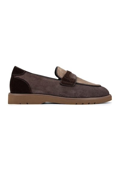 Tamer Tanca Erkek Hakiki Deri Kahverengi Loafer Ayakkabı 1171 295-01 Erk Ayk Y26 Taupe/sıgaro