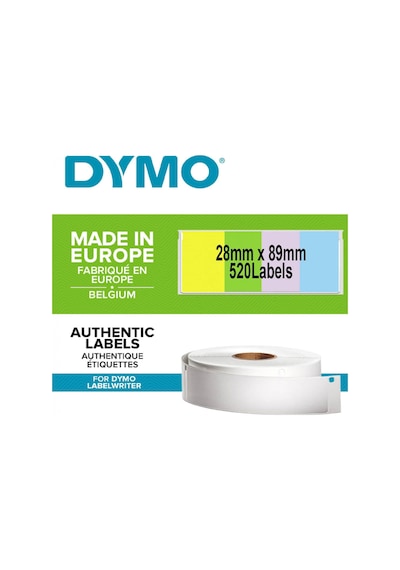 Dymo S0722380, Lw Adres Etiketi, 89x28 Mm 520 Etiket/paket, Karışık Renkli 99011 Diğer