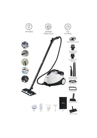 Torima Jjb-747 Koltuk Ve Halı Yıkama Makinesi + Cb-08c Çok Fonksiyonlu Buharlı Temizleyici