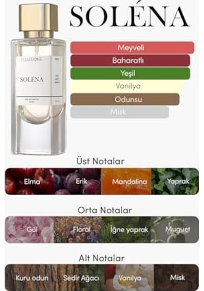 Soléna Edp Kadın Parfüm 50 Ml Baharatlı - Tatlı - Vanilya Narenciye, Gül, Vanilya AÇIK PEMBE