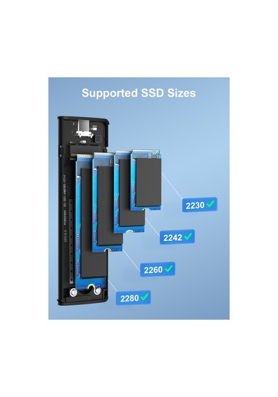 Sd4, M.2 Ssd Kutusu - Nvme/ngff Sata Destekli Usb 3.2 Gen2 10gbps Type-c Harici Disk Kabı