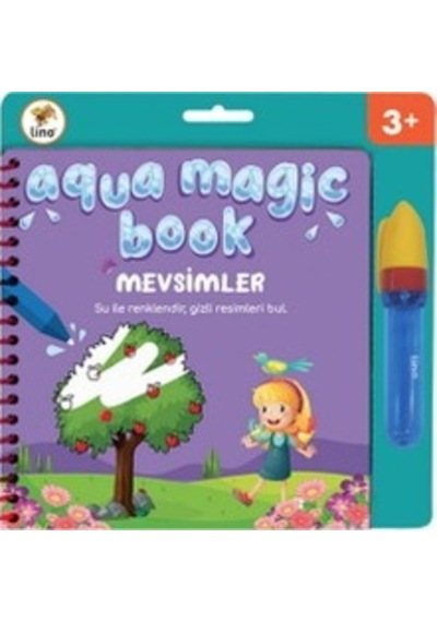 19x26 Cm Mini Eğitim Matı, 1 Sayfa Eğlenceli Tasarım 124-Pembe