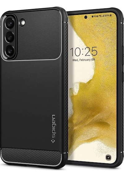 Spigen Samsung Uyumlu Galaxy S22 Plus 5G Kılıf Rugged Armor Matte Black - ACS03952