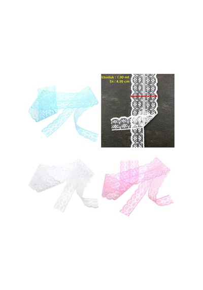 Güpür Dantel Kurdele, 4 Cm X 1 Mt, Renk Seçenekli -
