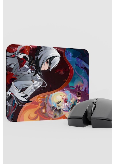 Arlecchino Genshin Impact Anime Gacha V3 - 22x18 Gaming Mouse Pad Fare Altlığı