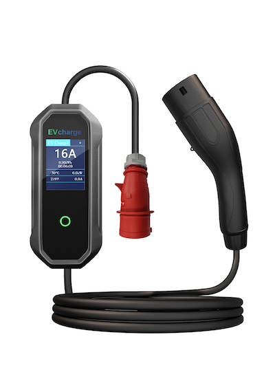 Evcharge Elektrikli Araç Taşınabilir Şarj Istasyonu 11 Kw 16a Tip-2 5x32a 5 Mt Tip2 Mobil Uygulama 11.0 KW