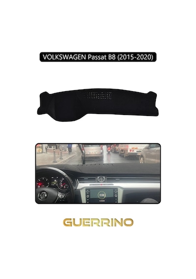 Volkswagen Passat B 8 2015-2020 Torpido Koruma Halısı Siyah Kenar