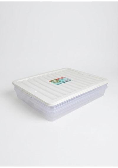Softchef Fresh Box 3'lü Saklama Kabı Seti 2 Adet 1170 Ml + 1 Adet 2400 Ml - Şeffaf Kapaklı Buzdolabı Ve Dondurucu Uyumlu Düzenleyici Organizer