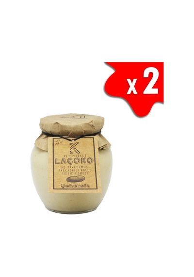 Laçoko Doğal Az Kavrulmuş Parçacıklı Ballı Fıstık Ezmesi 700 G