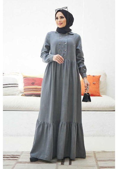 Neways 6593 - Liyosel Elbise Gri