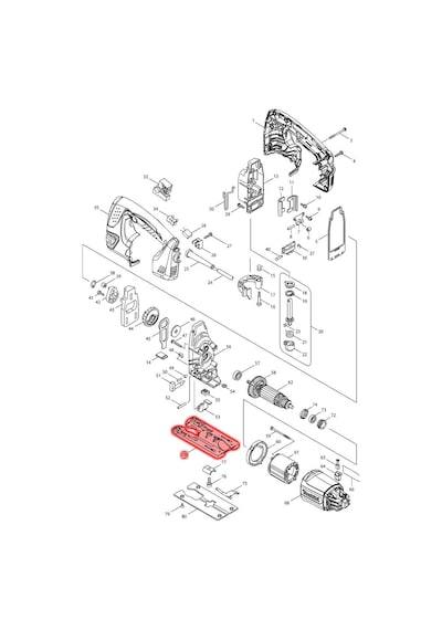 Makita 4350T Alt Tabla Ürün Kodu 317565-8