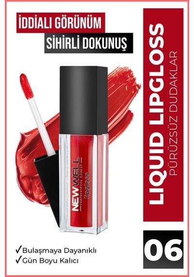 New Well Liquid Lipgloss No:06 24'li Paket