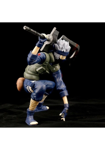 Naruto Hatake Kakashi Broadsword Squat Anime Aksiyon Figürü