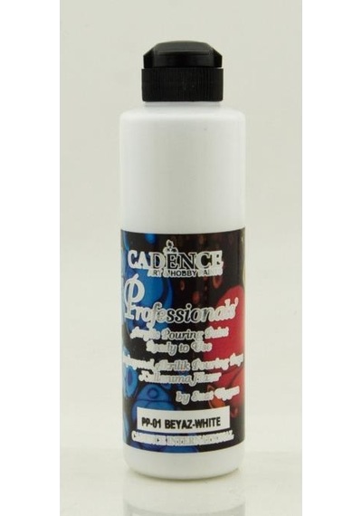 Cadence Profesyonel Hazır Pouring Boya Pp01 Beyaz 250Ml