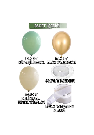 30 Küf Yeşili 15 Krom Gold 15 Deniz Kumu Pastel Ten Rengi Doğum G