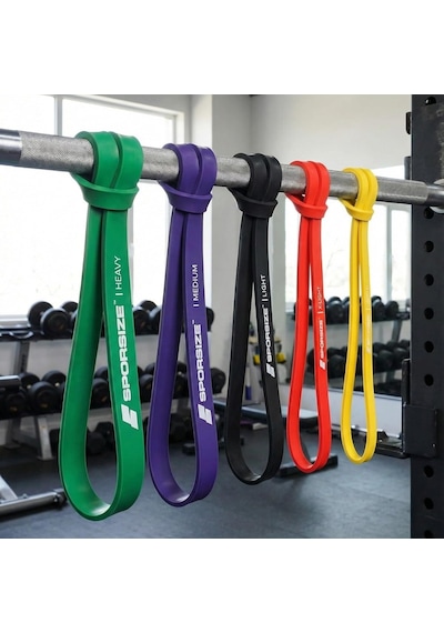 Sporsize Profesyonel Direnç Bandı Tekli Güçlü Lateks Loop Band, Fitness, Crossfit, Pilates Ve Ev Egzersizleri İçin Genel