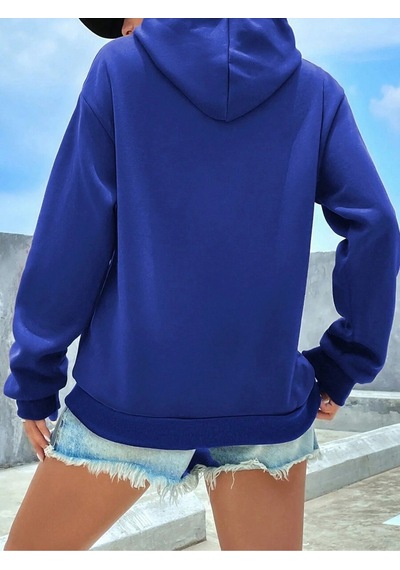 Uyguntarz Unisex But Seek First His Kingdom Baskılı Tasarım Oversize Sweatshirt Mavi