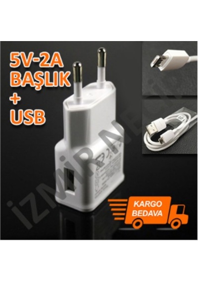 Samsung Telefon Uyumlu 2Li Set 2 Amper Adaptör
