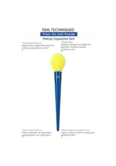 Real Techniques R49KRM.RT-4272 Prism Glo Soft Pudra Fırçası
