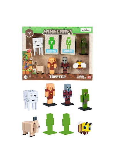 Minecraft 3d Toppeez Deluxe 8 Li Figür Seti 1