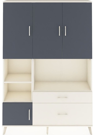 Arges Dolap 7 Raflı 2 Çekmeceli 5 Kapaklı 132x30x195 Aytaşı-antrasit/aytaşı Antrasıt/aytası Arges Dolap 7 Raflı 2 Çekmeceli 5 Kapaklı 132x30x195 Aytaşı-antrasit/aytaşı Antrasıt/aytası
