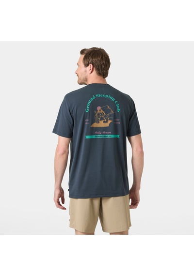 Helly Hansen Skog Recycled Graphic Erkek T-shirt-32451 Füme