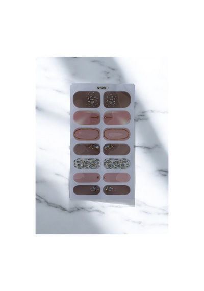 Jelüx Palette Pastel Renkli Yapışkan Tam Kaplama Jel Tırnak Seti Bakım Kiti İle 5 Boy 14 Adet 28837581
