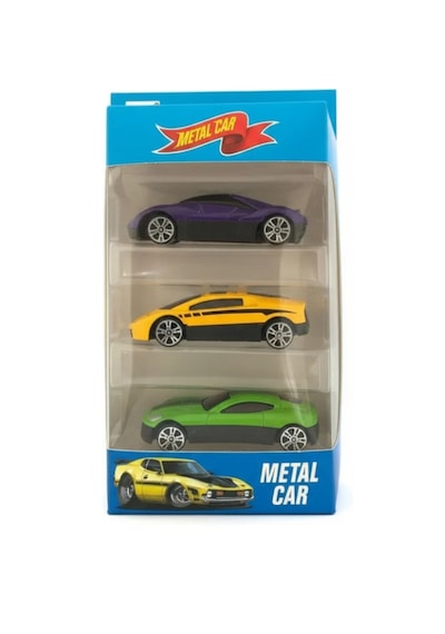 3'lü Metal Araba Seti 1:64 Ölçekli