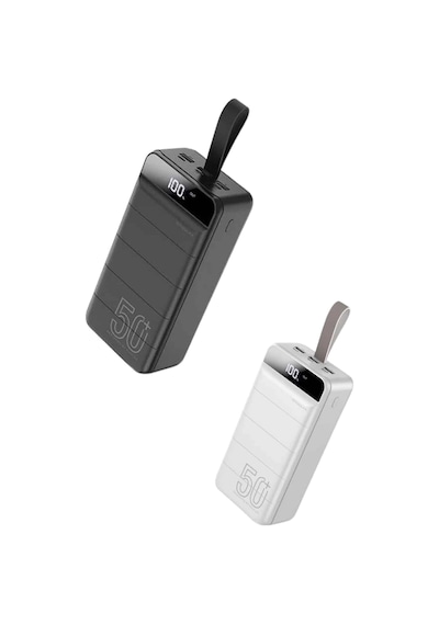 50.000 Mah Powerbank Turbo Hızlı Led Göstergeli Android İos Uyumlu Taşınabilir Askılı Diğer 55876746