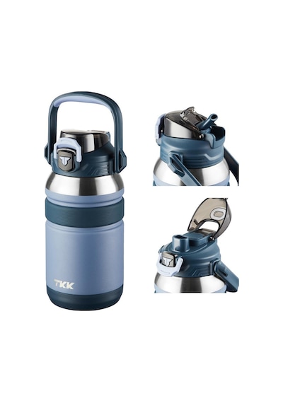 Tkk Çelik Termos 1000ml Mavi