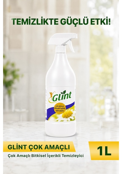 Glint Çok Amaçlı Bitkisel İçerikli Temizleyici Yağ Çözücü Ve Kireç Sökücü Tekli