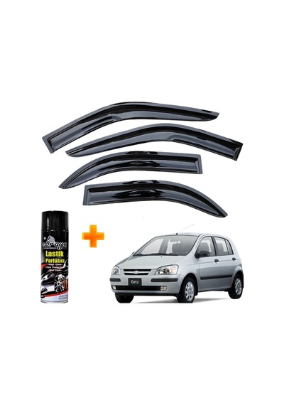 Hyundai Getz Mügen Cam Rüzgarlığı 2002-2011 Arası 4 Lü Takım +500ml Lastik Parlatıcı