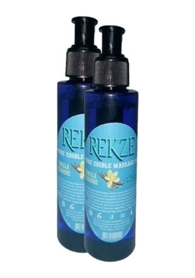 Rekze Aromaterapi Erkeklere Kadınlara Özel Vanilya Aromalı Masaj Yağı Pure Edible Vanilla Flavor Massage Oil 125ml 2