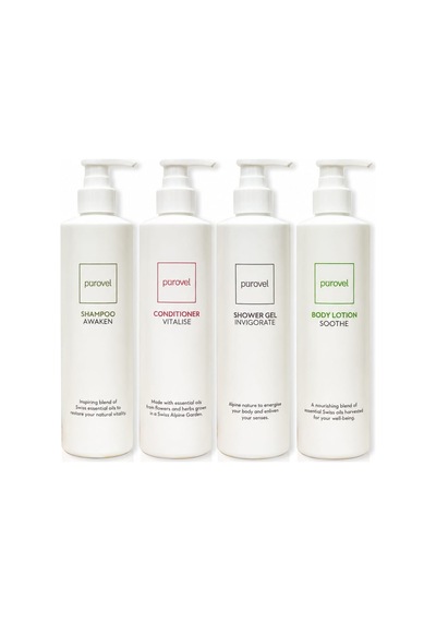 Pürovel Bakım Seti 4 Lü - Shampoo + Conditioner + Body Wash + Body Lotion 480 Ml