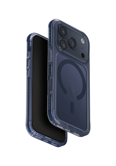Apple Uyumlu iPhone 17 Pro Max Kılıf Combat Serisi Üç Katmanlı Shocksorb Magsafe Özellik Magclick Koruyucu Kapak Lacivert
