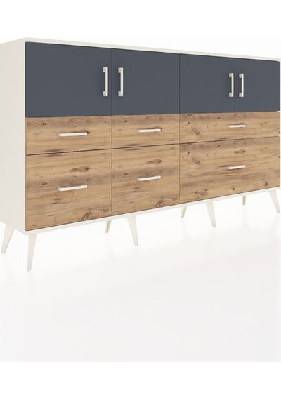 Arges Konsol 4 Raflı 6 Çekmeceli 4 Kapaklı 176x30x99 Aytaşı-antrasit/çam Antrasıt/atlas Çam - Aytası Arges Konsol 4 Raflı 6 Çekmeceli 4 Kapaklı 176x30x99 Aytaşı-antrasit/çam Antrasıt/atlas Çam - Aytası