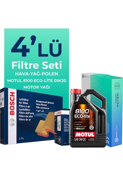 Bosch Seat Leon 1.0 Tsi Filtre Bakım Seti Motul Motor Yağlı (2020-2024) 4 Lü