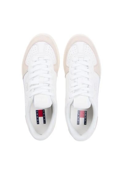 Tommy Hilfiger The Greenwich Edge Kadın Beyaz Deri Sneaker-13414 Beyaz