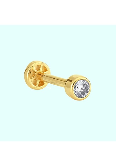 Altın Tektaş Tragus Piercing 14 Ayar (539300270) Altın