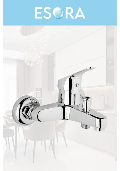Krom Mix Banyo Duş Musluğu Çeşmesi Bataryası