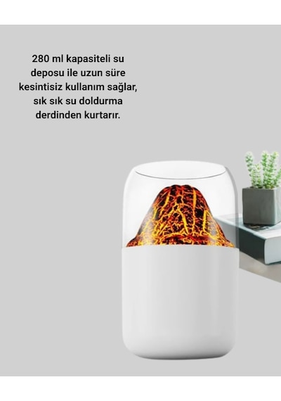 Şık Tasarımlı Aromaterapi Ve Nemlendirici Cihaz Renkli