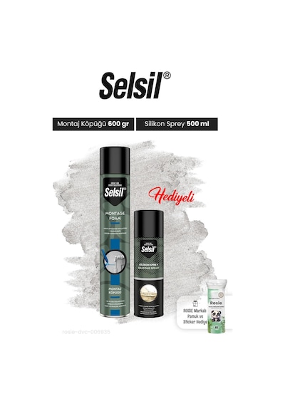 Montaj Köpüğü Ve Silikon Sprey Ve Rosie