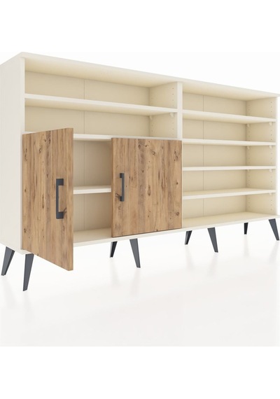 Arges Konsol 7 Raflı 2 Kapaklı 176x30x99 Aytaşı-çam/aytaşı Atlas Çam/aytası - Aytası Arges Konsol 7 Raflı 2 Kapaklı 176x30x99 Aytaşı-çam/aytaşı Atlas Çam/aytası - Aytası
