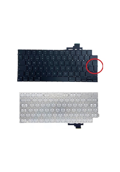 Apple MacBook Uyumlu Air A2681 A2941 A3113 A3114 Klavye Tr Büyük Enter