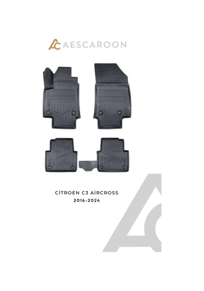 Citroen C3 Aircross 2016-2024 Arası 3d Havuzlu Paspas