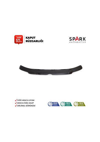 Volkswagen Transporter T5 2003-2009 Yıl Aralığı Uyumlu Kaput Rüzgarlığı 3mm