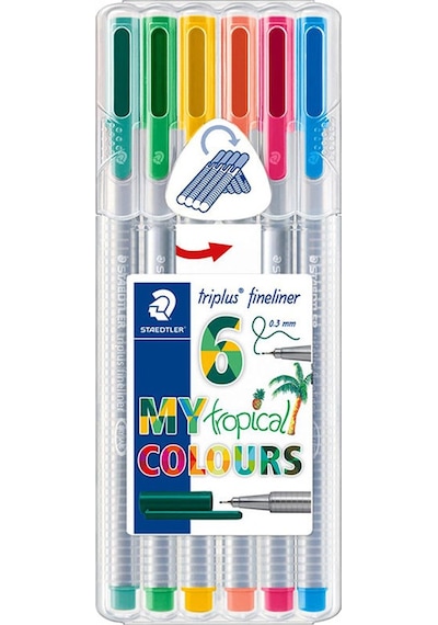 Staedtler Trıplus Fınelıner My Tropical 6Lı Set